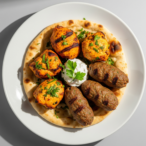 King Chicken Tikka & Kofta Kebab 