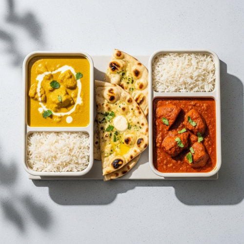 2 Curry Rice Box + Naan 
