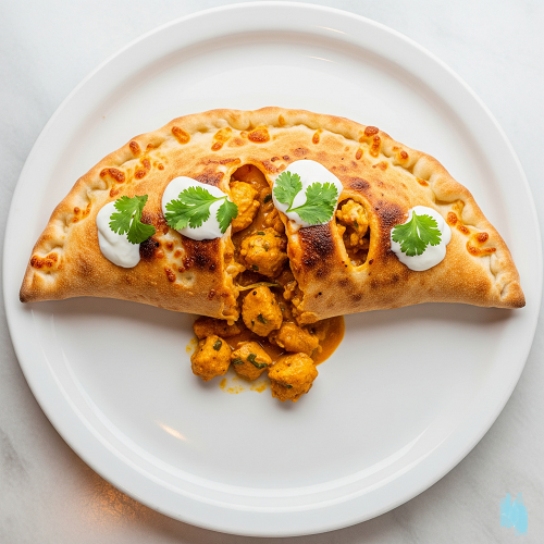 Chicken Bhuna Calzone 